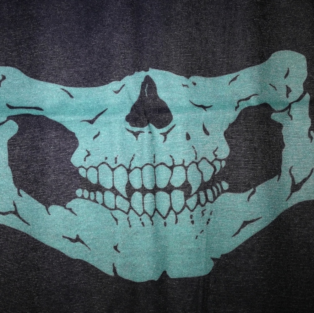Green Skull Motorcycle Face Bandanas
